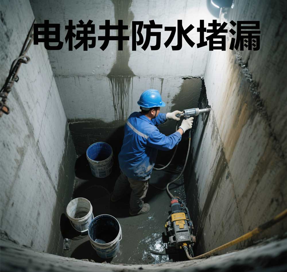 电梯井防水堵漏，南浔专业电梯井漏水维修公司